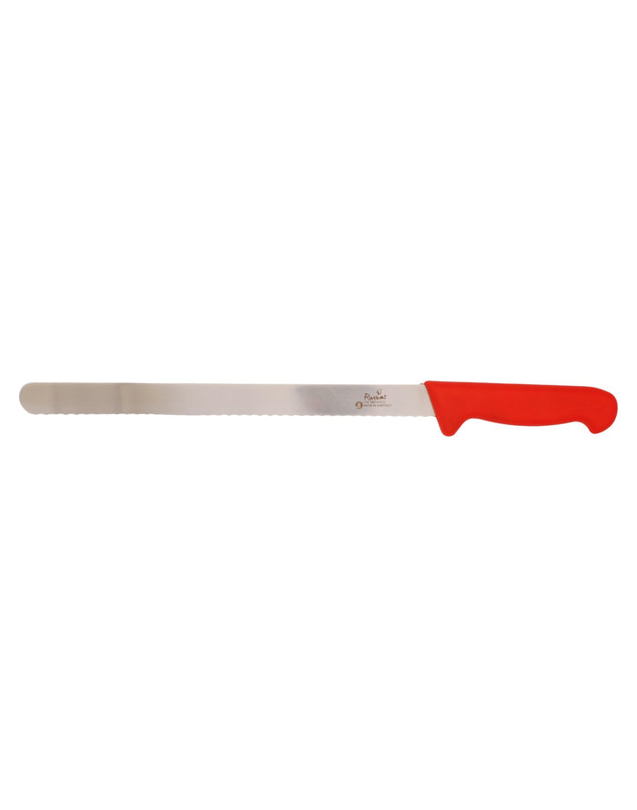 Smithfield 30Cm Serrated Carver Coloured Samprene Handle