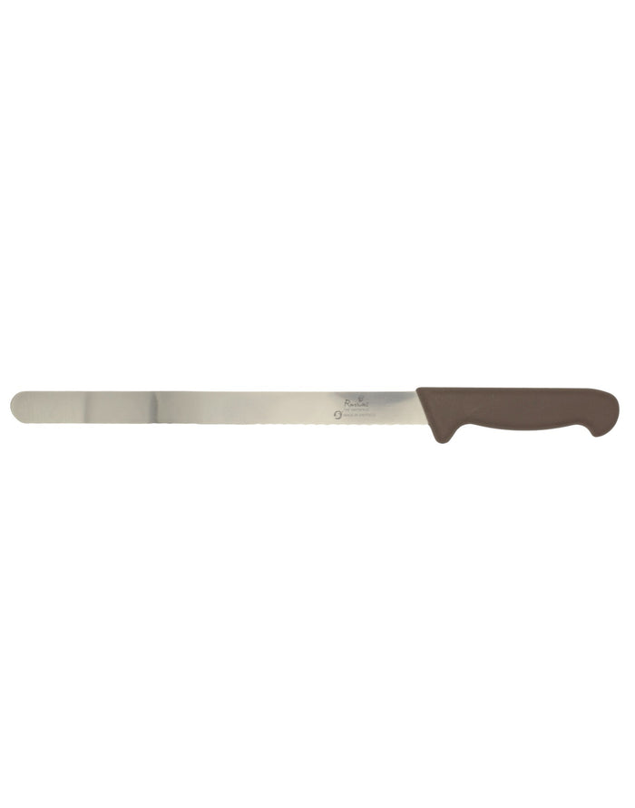 Smithfield 30Cm Serrated Carver Coloured Samprene Handle