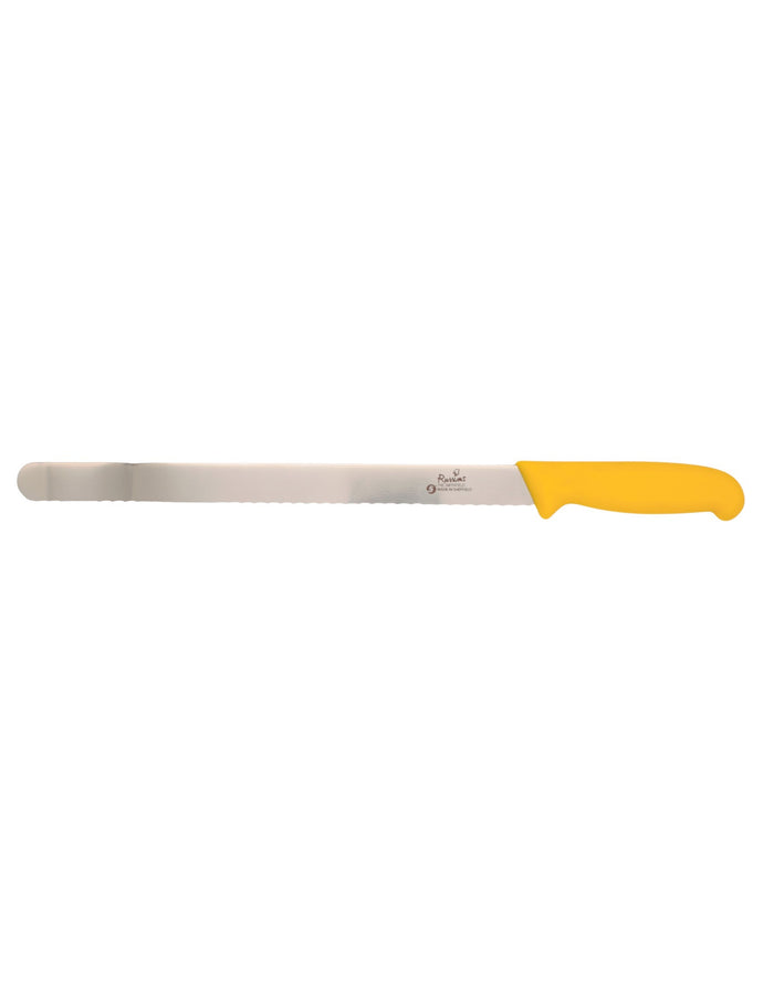 Smithfield 30Cm Serrated Carver Coloured Samprene Handle