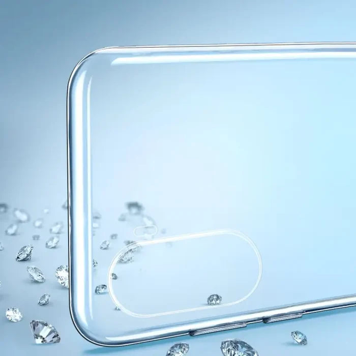 a smartphone with diamonds falling out of it