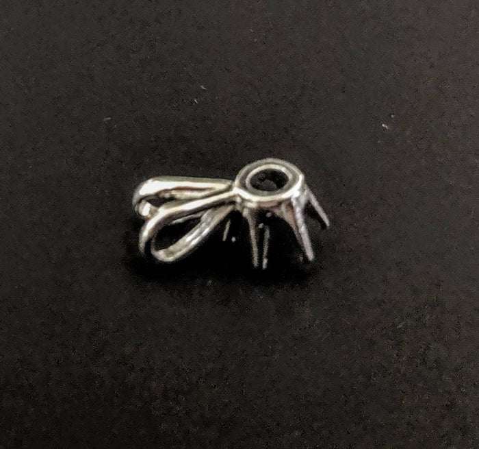 Solid Sterling Silver or 14kt Gold 3mm-9mm Round 6 Prong Pendant Setting, New, Made in USA 161-116/141-116