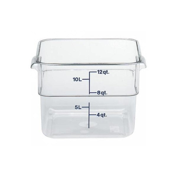 Square Space Saving Food Container Polycarbonate 11.4 Ltr