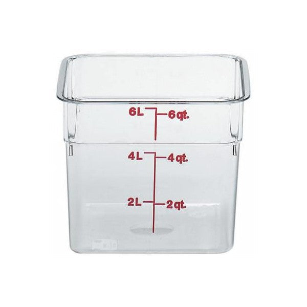 Square Space Saving Food Container Polycarbonate 5.7 Ltr