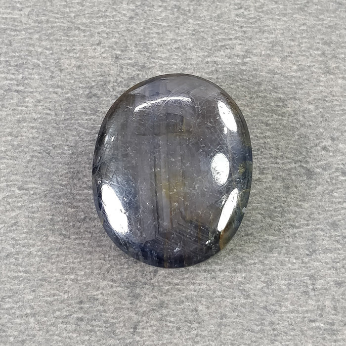 STAR SILVER BLUE Sheen SAPPHIRE Gemstone Cabochon : 28.00cts Natural Untreated Unheated Sapphire 6Ray Star Oval Shape 19*15mm