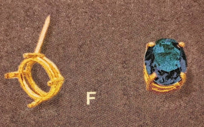Sterling Silver or 14kt Yellow or White Gold 8x6, 10x8 or 12x10mm Oval 4 Prong Tie Tack, Gemstone Tie Tack, DYI Jewelry, Custom Made 149-050