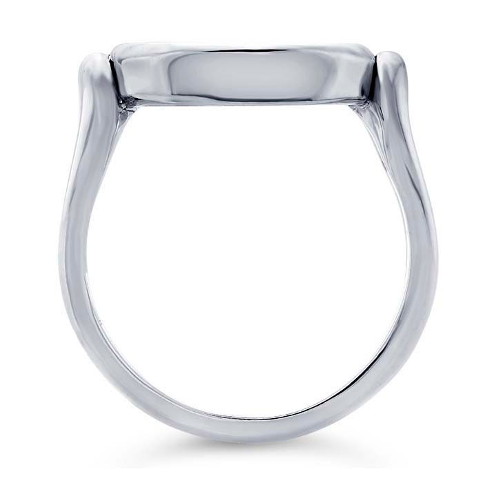 Sterling Silver Split-Shank 16 x 12mm Oval Cabochon Ring Mounting blank Cab (Cabochon) setting Size 6-8