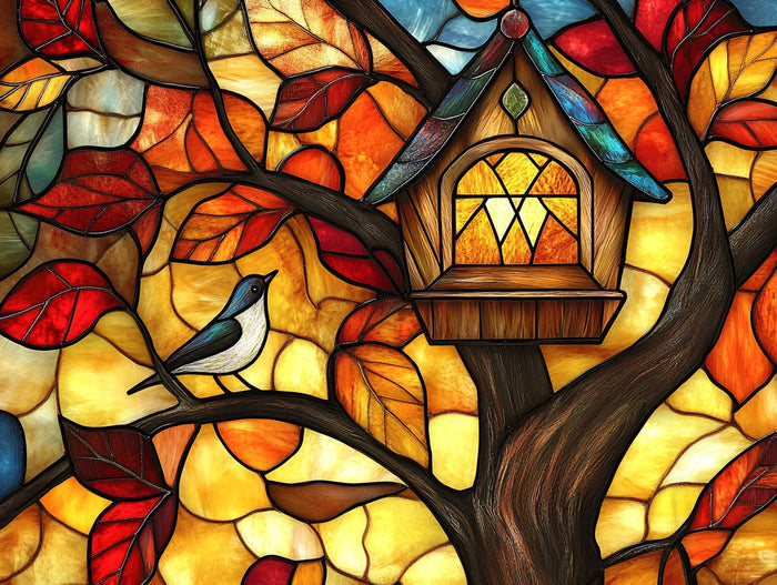 Surrounded By Colorful Autumn Leaves