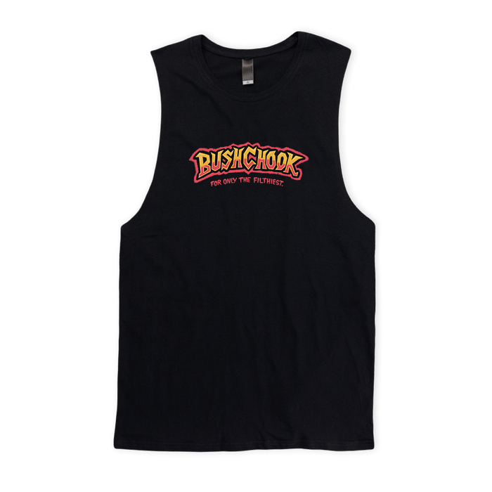 Tag Muscle Tee Black Muscle Bush Chook