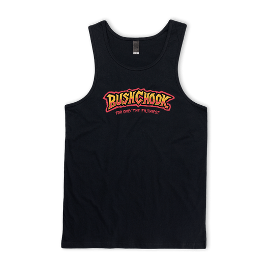 Tag Singlet Black Singlet Bush Chook