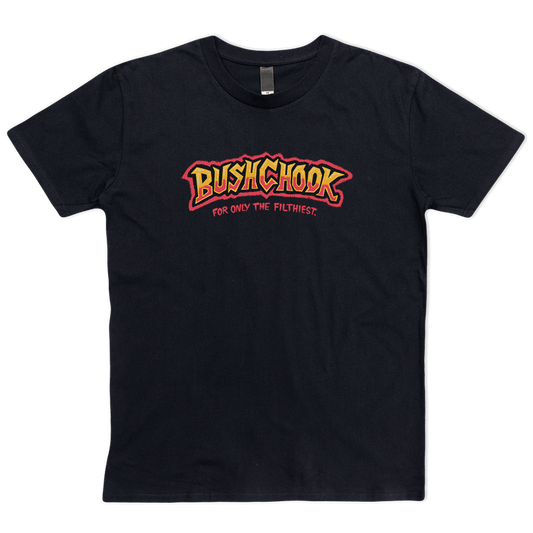 Tag Tee Black T-Shirt Bush Chook