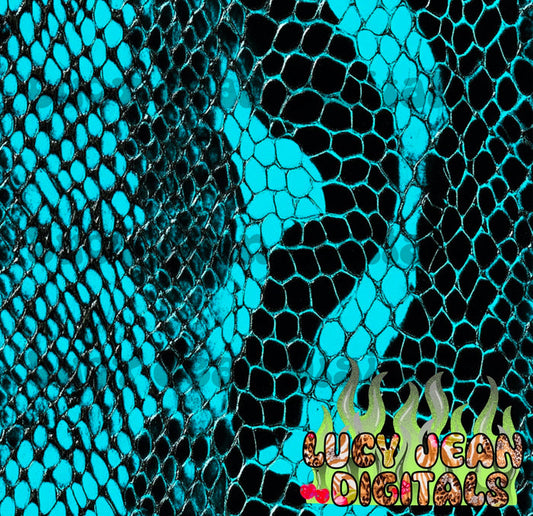 Teal snake print Seamless File