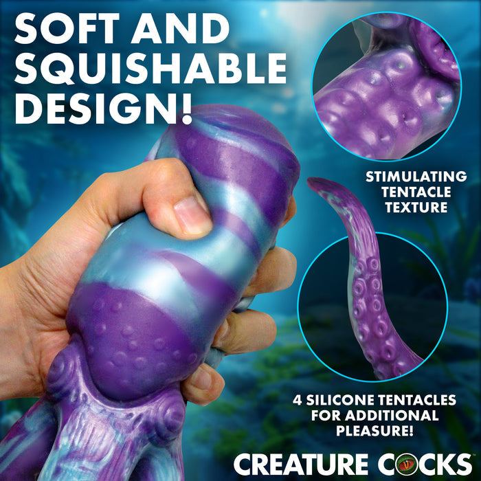 Soft ergonomic tentacle grip design on Tenta Stroke fantasy masturbator for
comfortable use