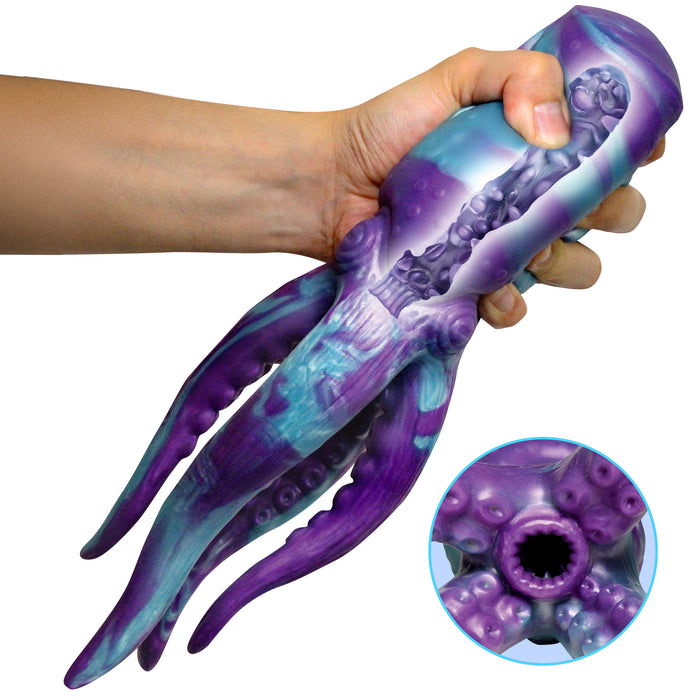 Body-safe phthalate-free silicone material on Tenta Stroke showing soft
compressible flexibility