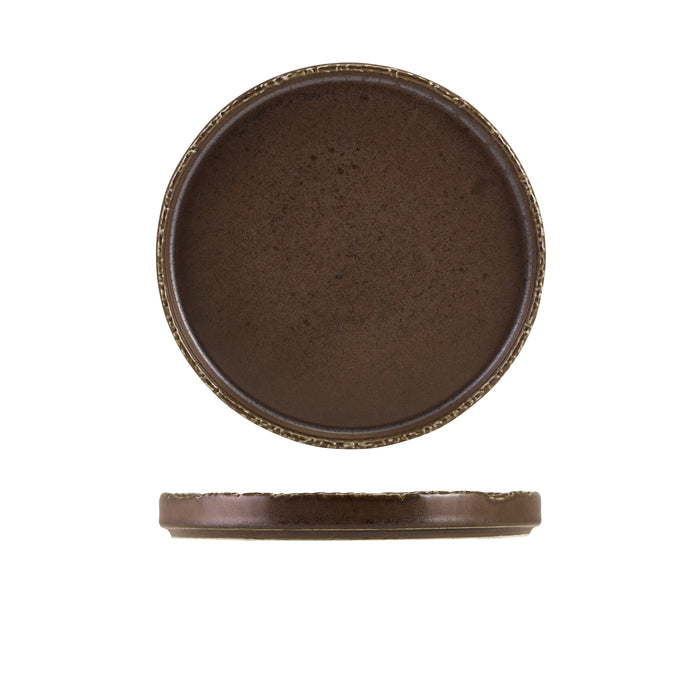 Terra Porcelain Roko Cinder Black Presentation Plate 21cm (Box of 4)