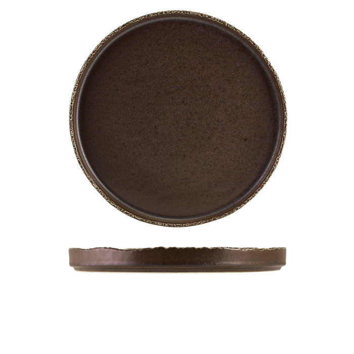 Terra Porcelain Roko Cinder Black Presentation Plate 28cm (Box of 4)