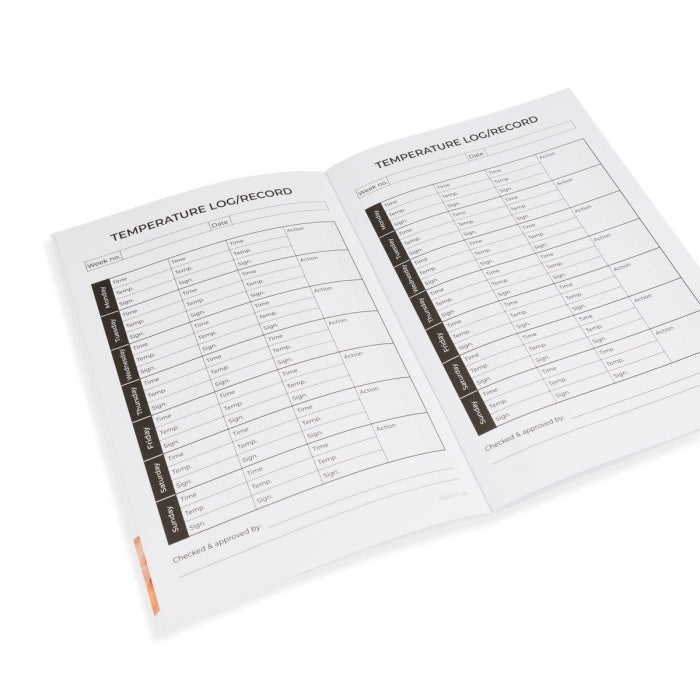 Thermometer Temperature Log Book