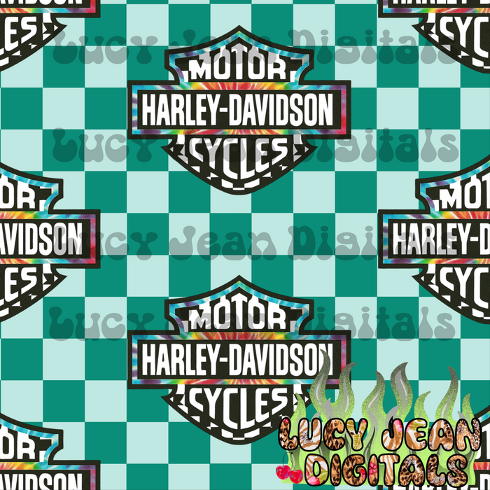 Tie Dye Checkered Hd Seamless File