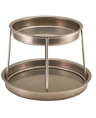 Two Tier Vintage Steel Seafood Stand