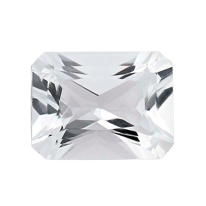 USA, Natural Genuine Arkansas Ice Quartz, White Clear Crystal Quartz, 8x6 to 12X10 Radiant Cut, VVS, Loose Stone, Mined and Cut in USA