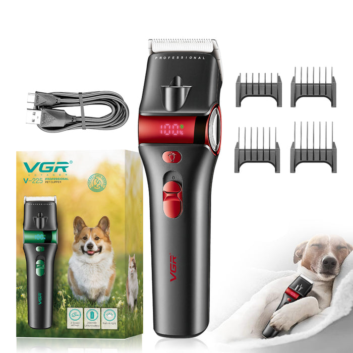 VGR V-225 Professional Pet Trimmer, Red