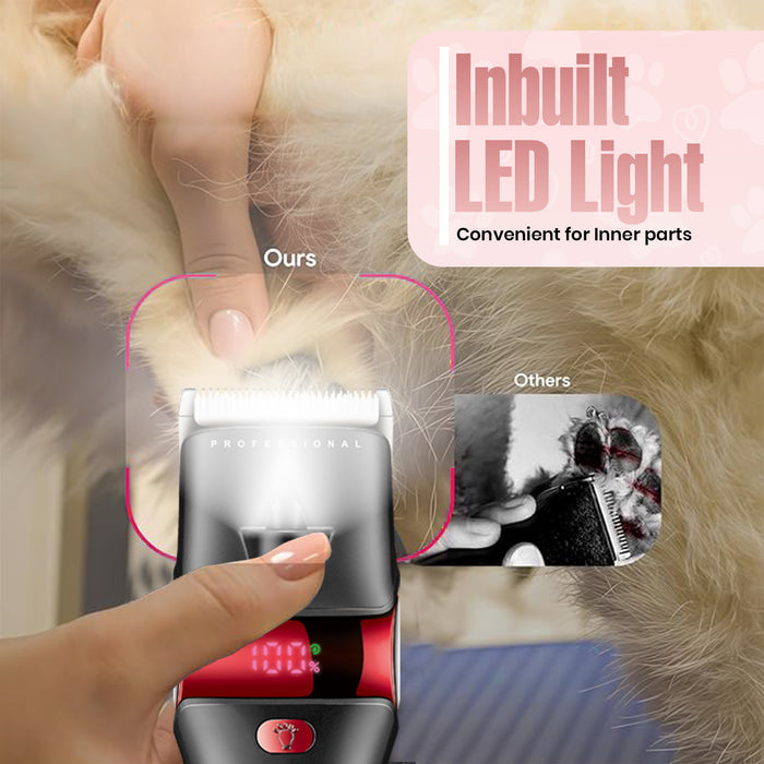 VGR V-225 Professional Pet Trimmer, Red