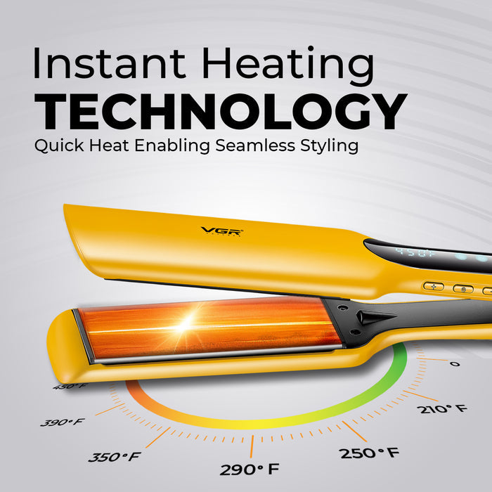 VGR V-521 Professional Hair Straightener, Yellow