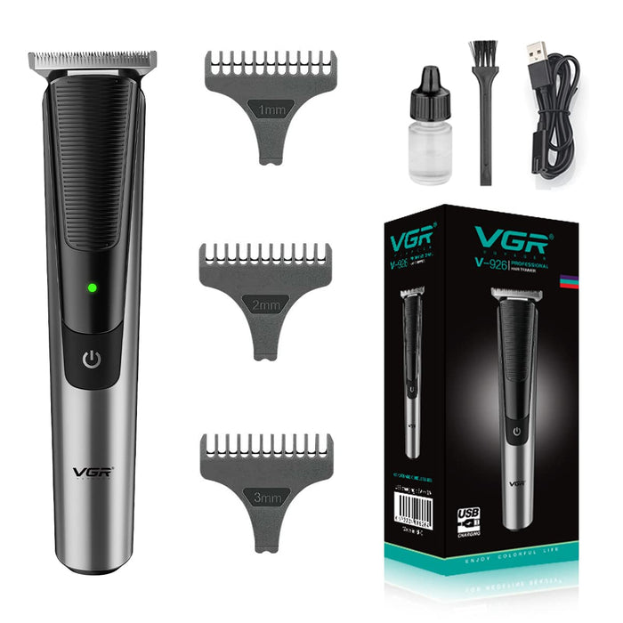 VGR V-926 Professional Hair Trimmer 90 minutes runtime with T Blade and LED Indicator - vgrofficial.in