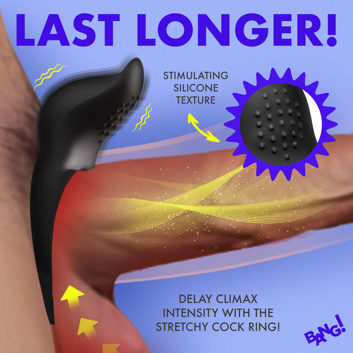 Vibrating Silicone Cock Ring