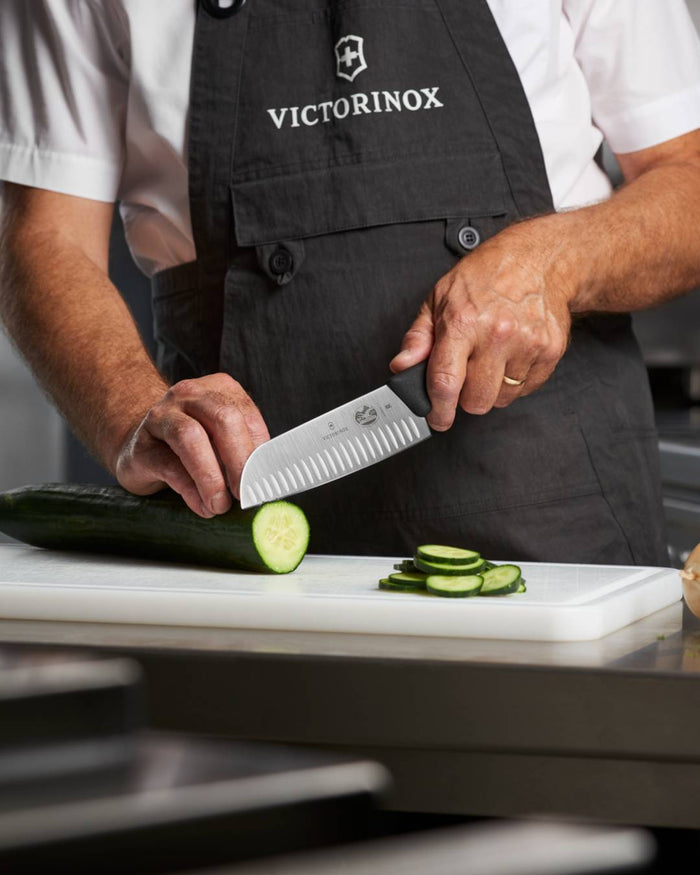 Victorinox Fibrox Handle Santoku Knife Fluted 17cm