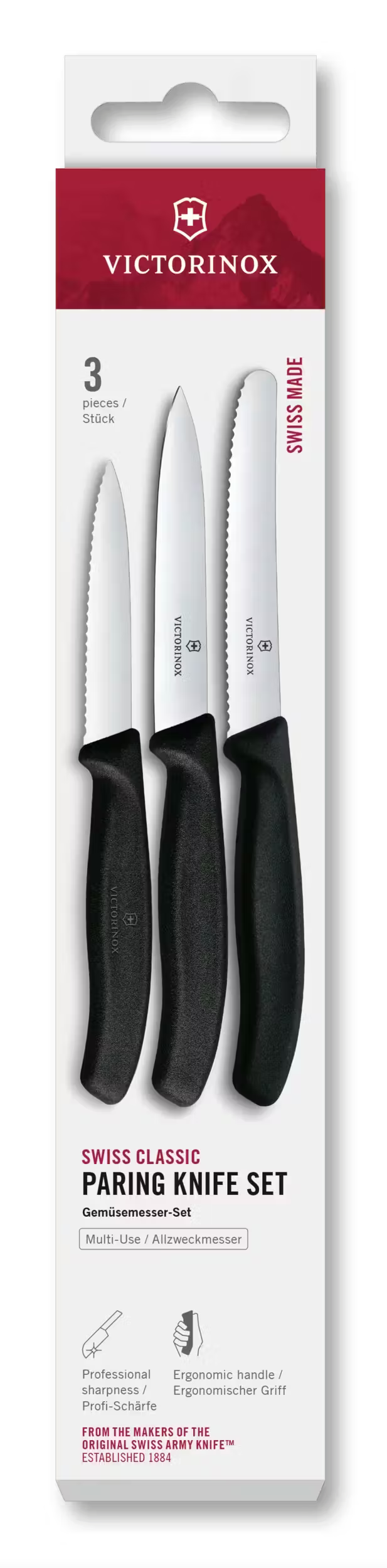 Victorinox Plastic Handle Set Of 3 Parers