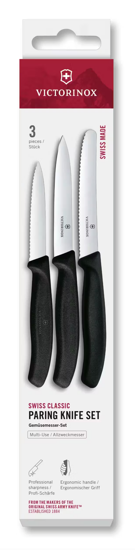 Victorinox Plastic Handle Set Of 3 Parers