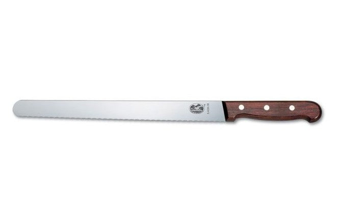 Victorinox Wooden Handle Carving Knife Serrated 30cm