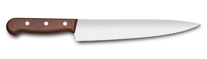 Victorinox Wooden Handle Cooks Knife Serrated 22cm