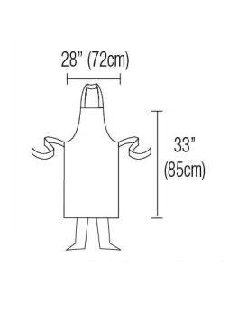 Waterproof Bib Apron Pvc 28" X 33"