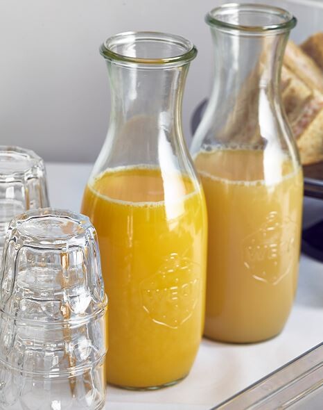 Weck Glass Juice Jar With Lid 1L / 35.2oz (Box Of 6)