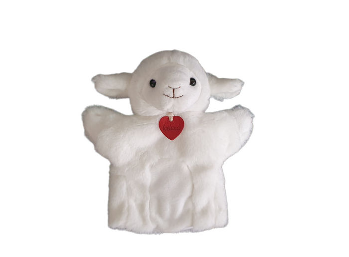 White Lamb Hand Puppet - Plush Toys