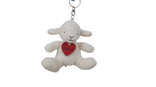 White Lamb Keyring 9cm - Plush Toys