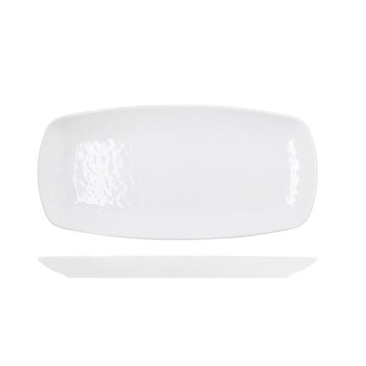 White Osaka Melamine Oblong Plate 35.5 x 19cm  (Box Of 12)