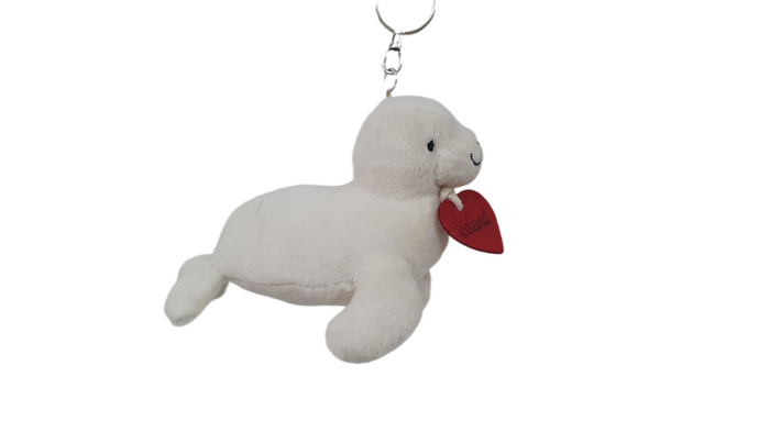 White Seal Keyring 13 cm - Plush Toys
