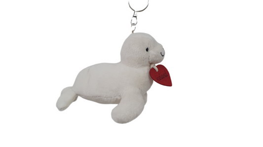 White Seal Keyring 13 cm - Plush Toys