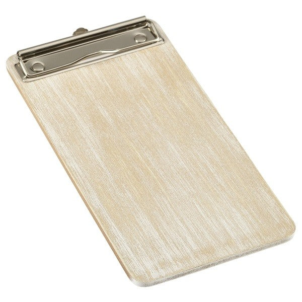 White Wash Wooden Menu Clipboard Wine List 13cm X 24.5cm X 0.6cm