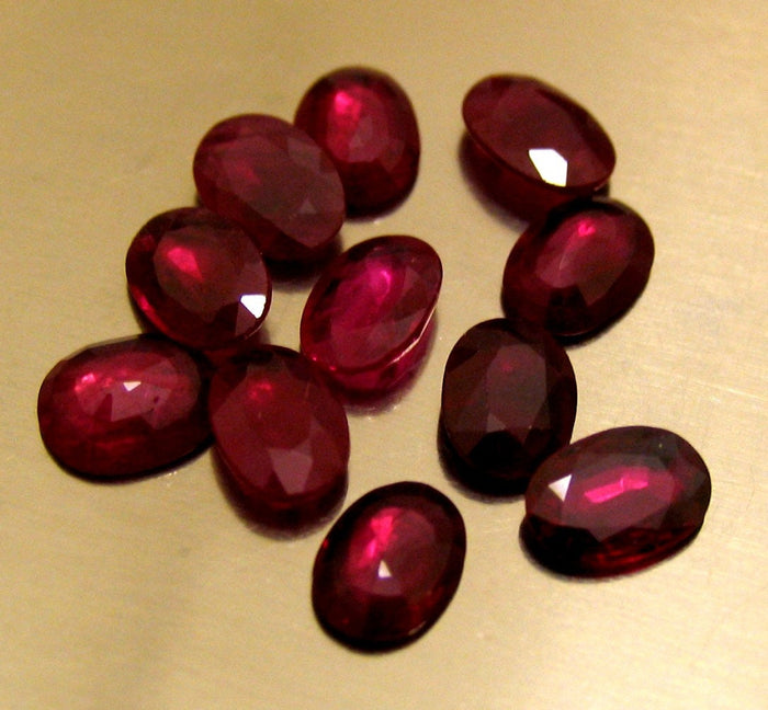Wholesale, Natural (Genuine)  Sri Lanka Blood Red Ruby, 3x2-7x5mm Oval, VS.,  July Birthstone, Loose Stone, Ceylon Ruby