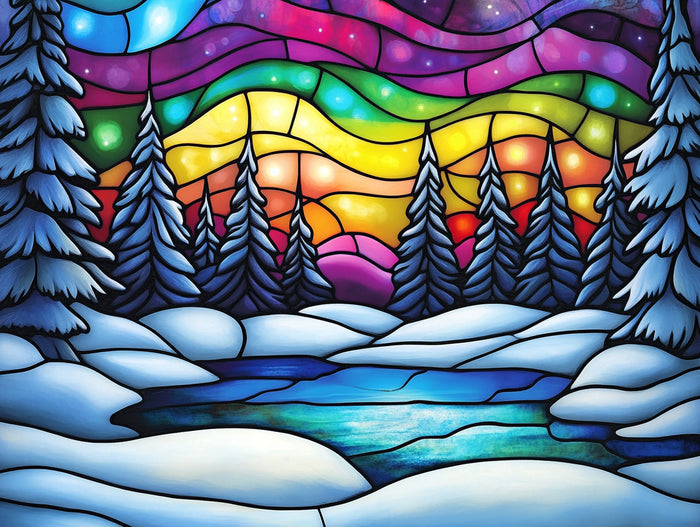 Winter Wonderland Frozen Lake