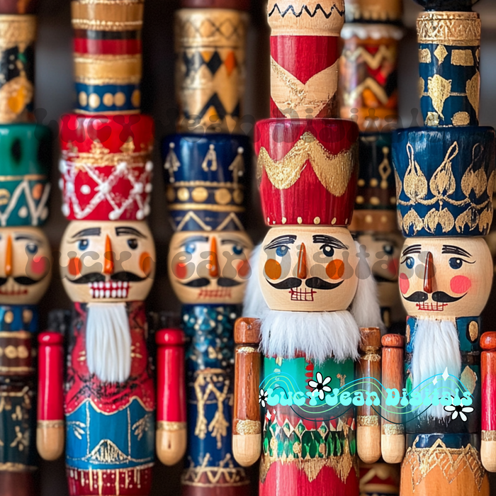 Wooden Nutcracker seamless file