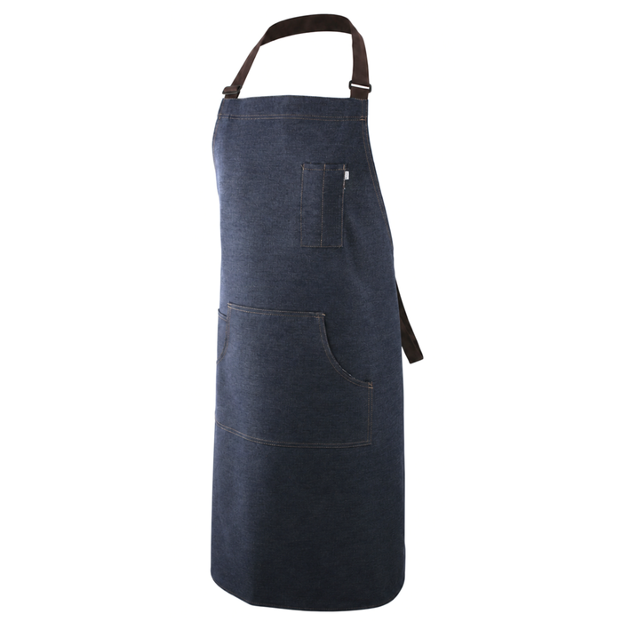 Work Range Bib Apron Denim With 1 Middle & 1 Pen/Spoon Pocket 89cm X 96cm