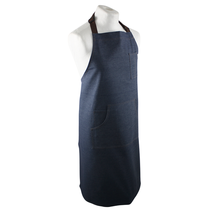 Work Range Bib Apron Denim With 1 Middle & 1 Pen/Spoon Pocket 89cm X 96cm