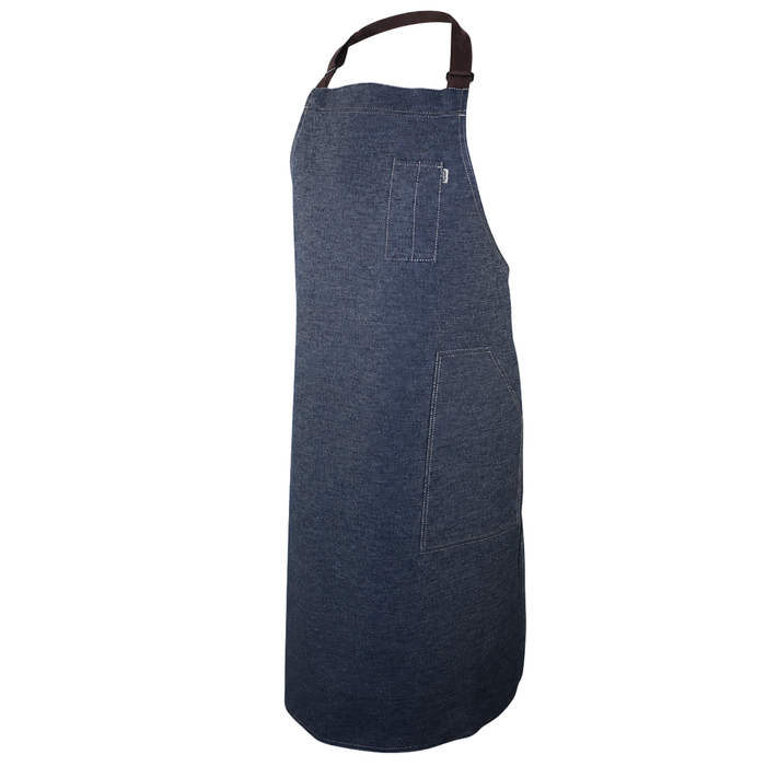 Work Range Bib Apron Denim With 2 Hip & 1 Pen/Spoon Pocket 89cm X 96cm