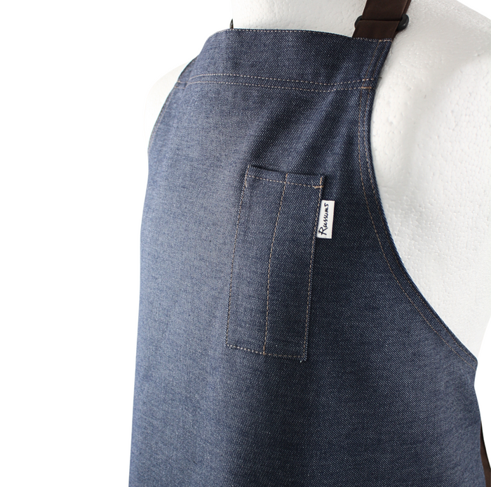 Work Range Bib Apron Denim With 2 Hip & 1 Pen/Spoon Pocket 89cm X 96cm