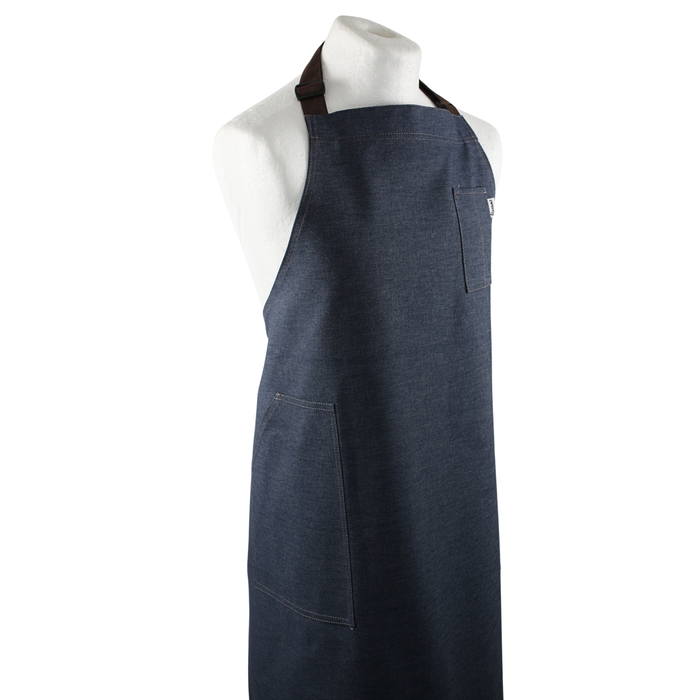 Work Range Bib Apron Denim With 2 Hip & 1 Pen/Spoon Pocket 89cm X 96cm