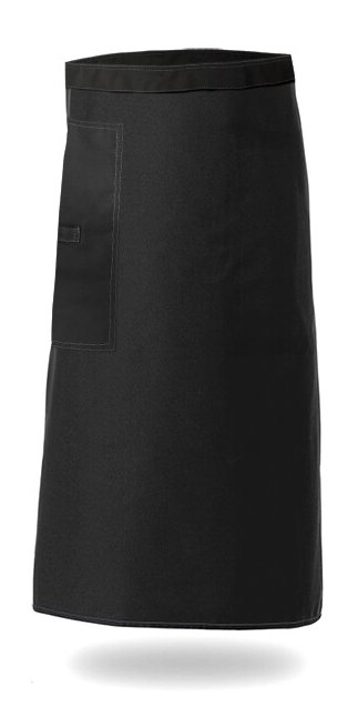 Work Range Bib / Waist Combination Apron Poly/Cotton 87cm X 84cm With Pen Pocket & 1 Hip Pocket + Cloth Loop